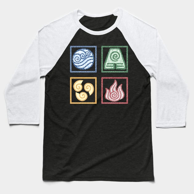 ATLA zentangle element symbols Baseball T-Shirt by TheHermitCrab